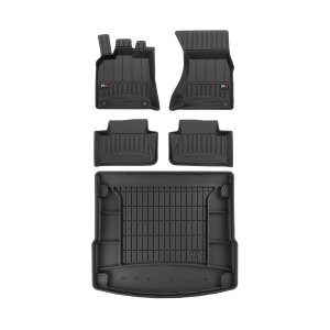 Porsche Macan Floor-Trunk Mats - Omac - 3D Premium - Black - 2015-2024